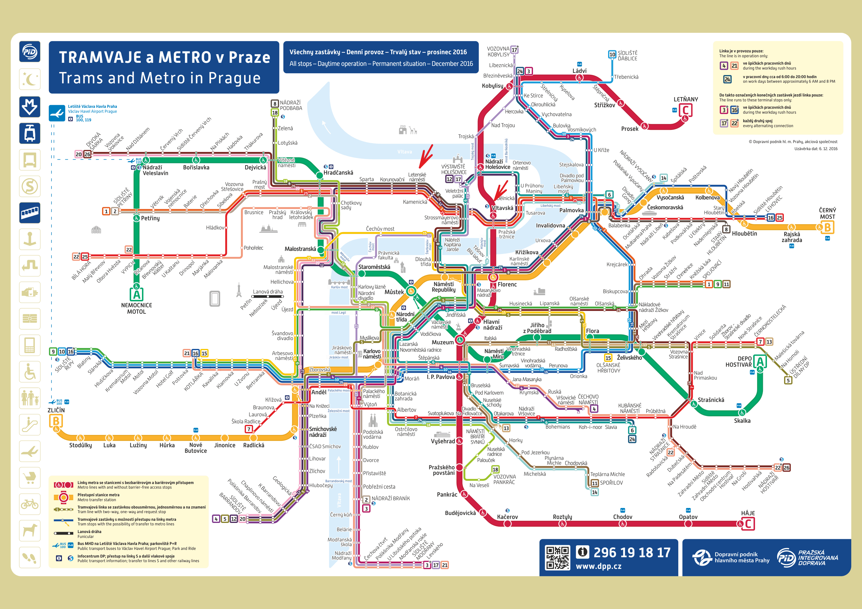 Prague Transport Map