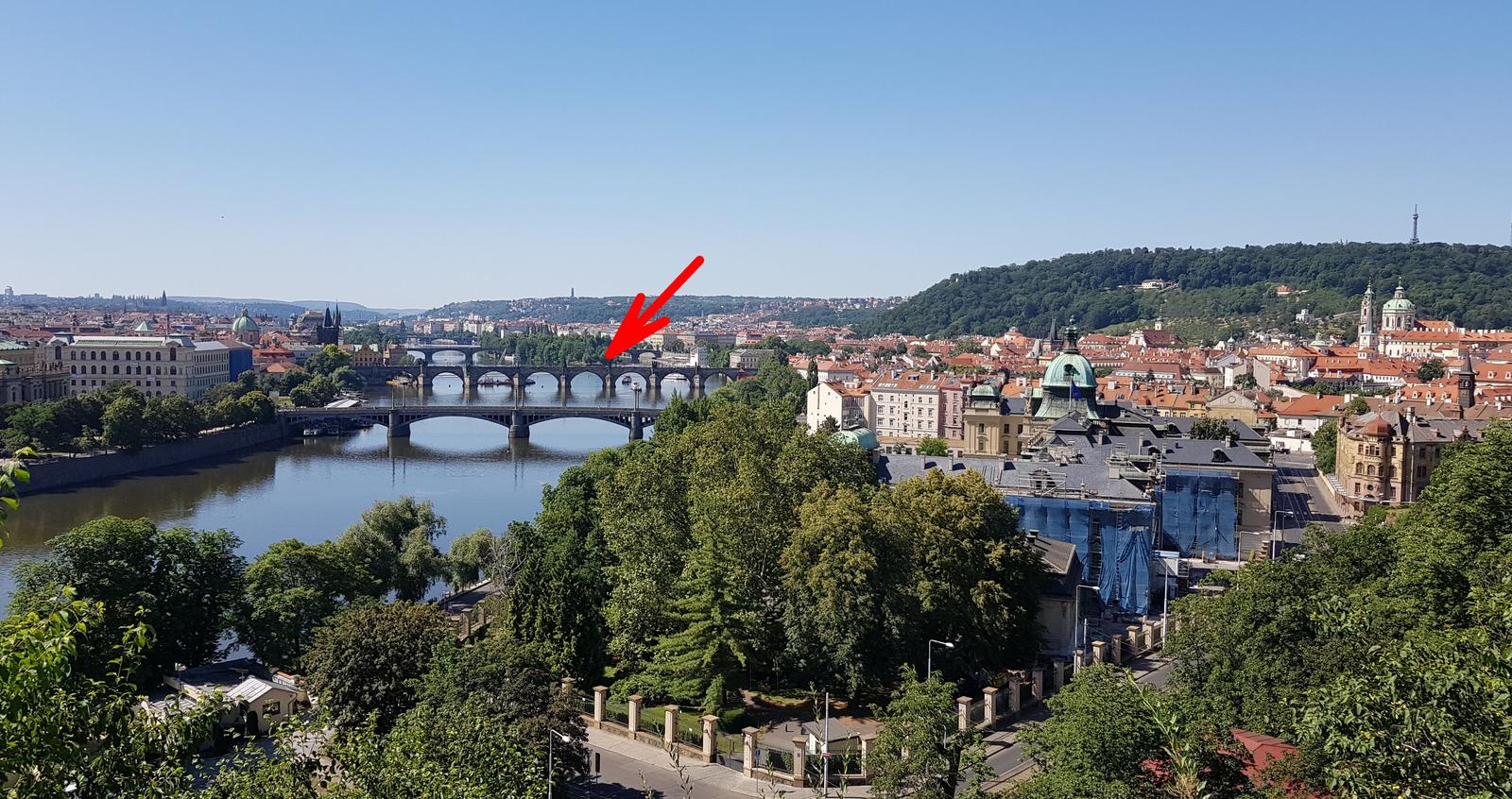 Letná Park View Charles Bridge