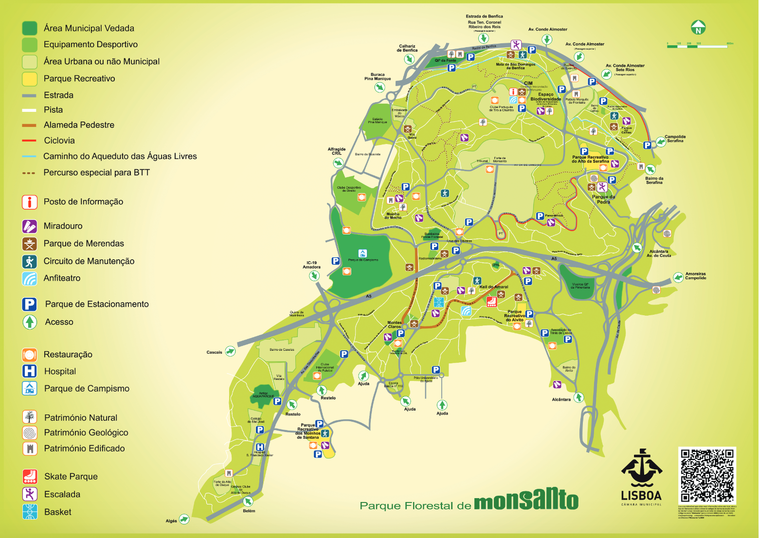 Location of former Monsanto Park Circuit - Lisbon