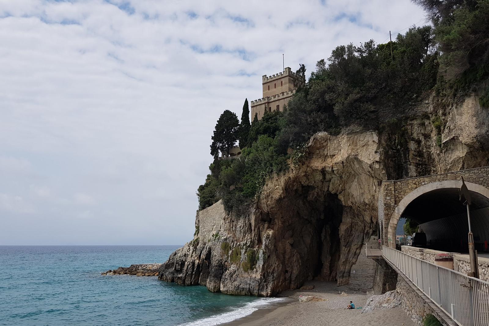 Running route near Finale Ligure