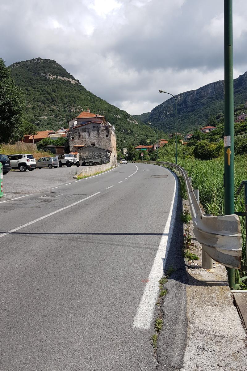 Running route near Finale Ligure