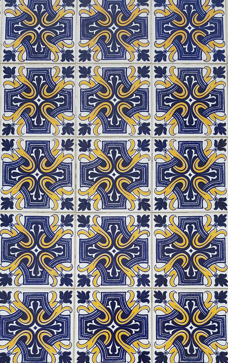 Lisbon blue and yellow tile