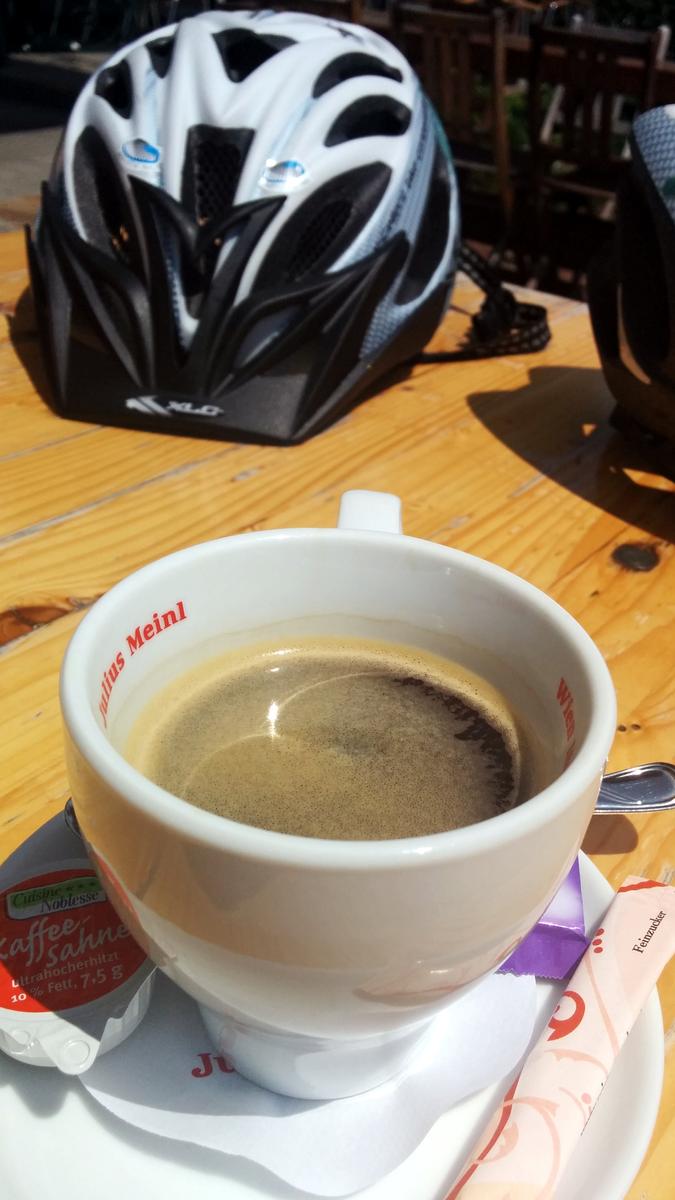 cycling coffee break